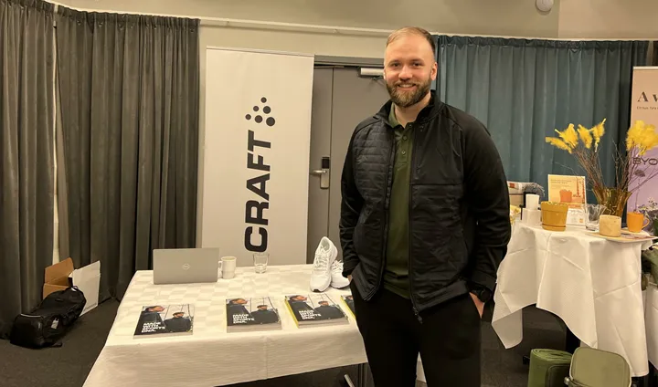 <p>Anton Andersson jobbar sedan några månader tillbaks på Craft med försäljning till profilmarkanden.</p>
