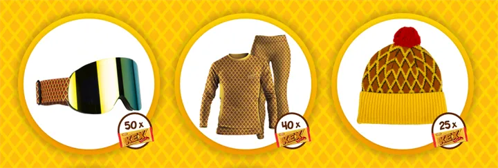 <p>Några av produkterna från Kexchoklads produktmediabaserade kampanj.</p>
