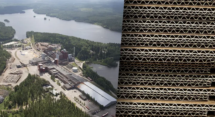 <p>Stora Enso producerar fluting vid anläggningen i Heinola.</p>
