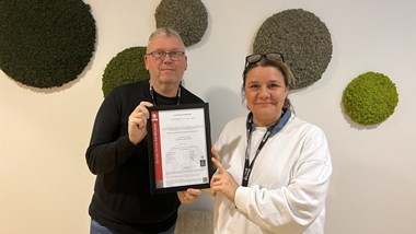 <p>Peter Lagerkvist, produktionschef och Angela Oberdorfer, kvalitetschef på Lexit.</p>
