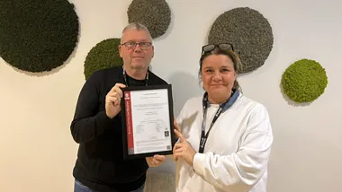 <p>Peter Lagerkvist, produktionschef och Angela Oberdorfer, kvalitetschef på Lexit.</p>
