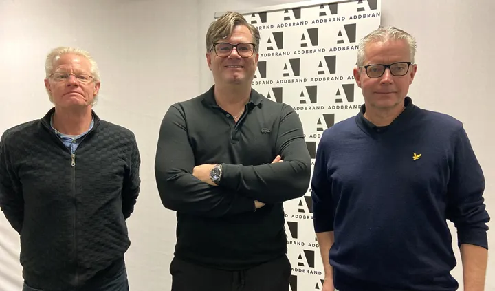 <p>Stellan Nilsson, Patrik Sjölin (vd för Addbrand) och Christer Nilsson.</p>
