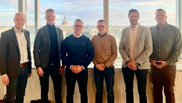 <p>Andra från vänster Michael Serrander och längst ut till höger Andreas Blomkvist.</p>
