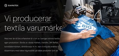 <p>Bamatex som sysslar med olika typer av textil förädling har nu investerat i ny utrustning.</p>
