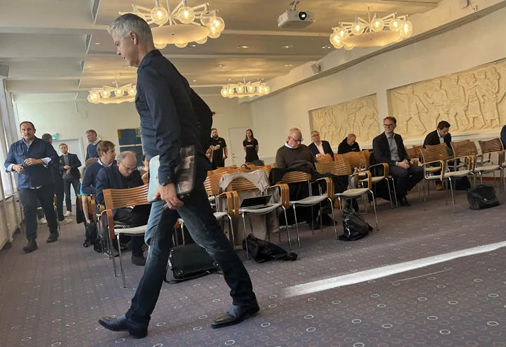 <p>Några av de som medverkade på New Wave Groups kapitalmarknadsdag.</p>
