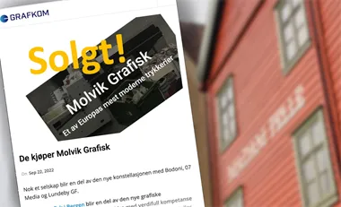 <p>Tryckeriet Molvik i Bergen  blir en del av norges största grafiska koncern. Det avslöjar norska nyhetsbrevet Media Monitor.</p>
