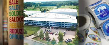 <p>I två tyska fabriker tillverkas självhäftande material.</p>
