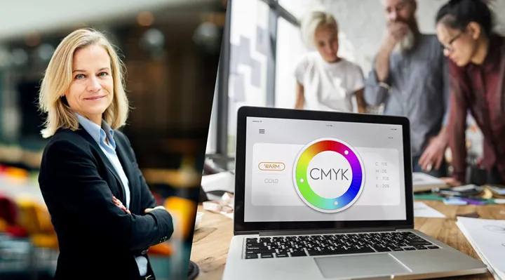 <p>Eva Glückman (t.v.) är vd för branschorganisationen Grafiska Företagen.</p>
