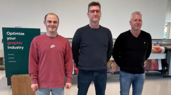 <p>Tre nyanställningar på Nize, från vänster ser vi:  Alexander Balle Trane, Martin Viffeldt och Stefan Olsson.</p>
