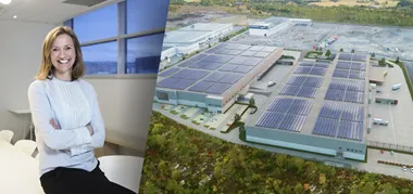 <p>Den nya tryckeri-terminalen på över 30.000 kvadratmeter.</p>
