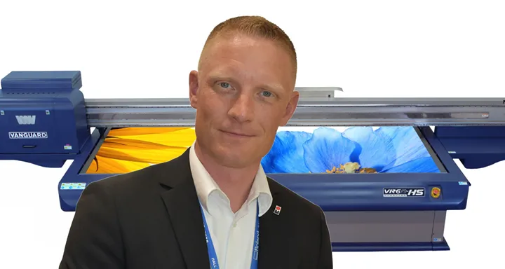 <p>Victor Bildsten är ansvarig för nya storformatarna som Marabu ska sälja i Sverige och Norge.</p>
