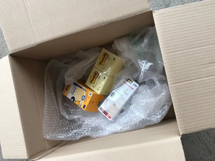 <p>Mycket luft i förpackningen.</p>
