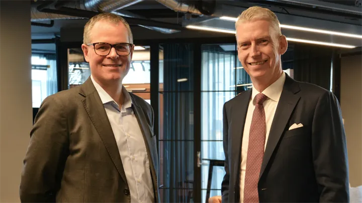 <p>På nytt jobb: Martin Odqvist, tillträdande CFO och Anders Davidsson, vd och koncernchef för Herenco Holding.</p>
