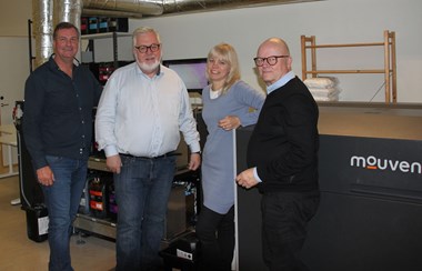 <p>Christian Kjellberg (Nordic Printing), Thomas Ejdemyr (Tec AB), Maria Westlindh (Nordic Printing) och Peter Wallen (Tec AB)</p>
