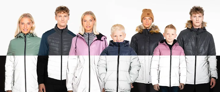 <p>Ny kollektion från Deval som blir reflekterande när det är mörkt ute.</p>
