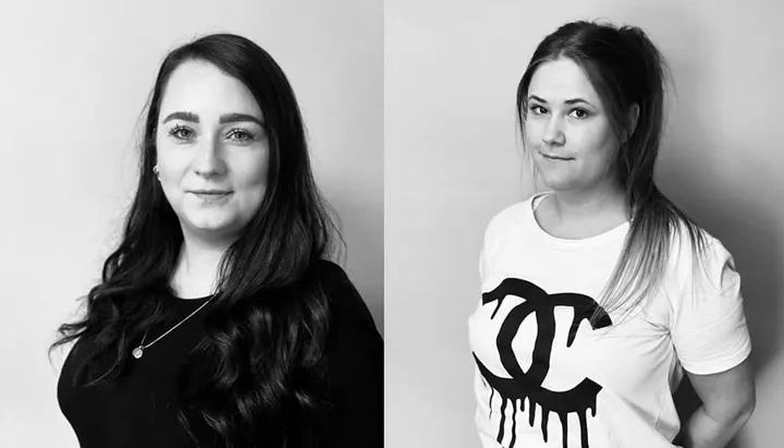 <p>Emma Hedlund och Evelina Lindstedt på Unitedprofile.</p>
