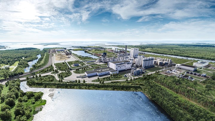 <p>Den nya fabriken i Kemi, som den är planerad att se ut.</p>
