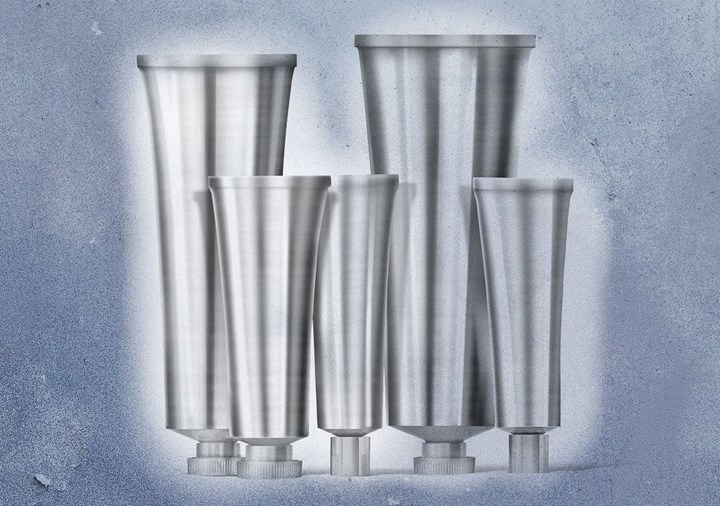 <p>Hela tuben i aluminium inklusive korken. </p>
