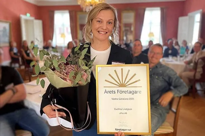 <p>Apaks vd Evelina Lindgren har chansen att bli årets företagare i Sverige.</p>
