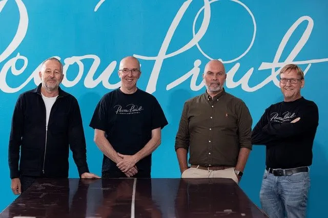 <p>Från vänster syns Thomas Lantz från Executiv, Lennart Carlsson, Nicklas Lundin samt Lars Pettersson.</p>
