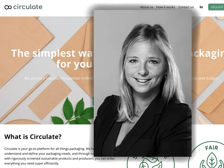 <p>Karolina Ling-Vannerus som grundat Circulate.</p>
