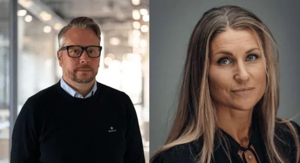 <p>Thomas Eriksson, Gibon Skellefteå och Luleå samt Mia Åslander, vd Gibon Sverige.</p>
