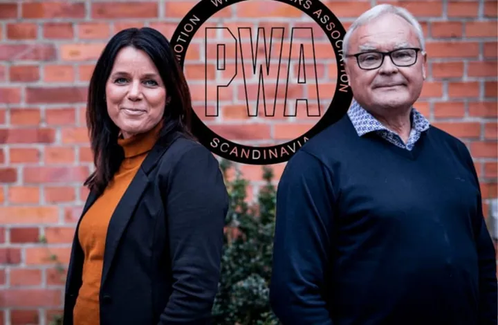 <p>Maria Olsson och Roger Nilsson på PWA som arrangerar den digital mässan.</p>
