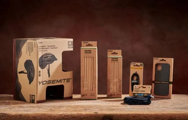 <p>Några av Biltemas nya förpackningar.</p>
