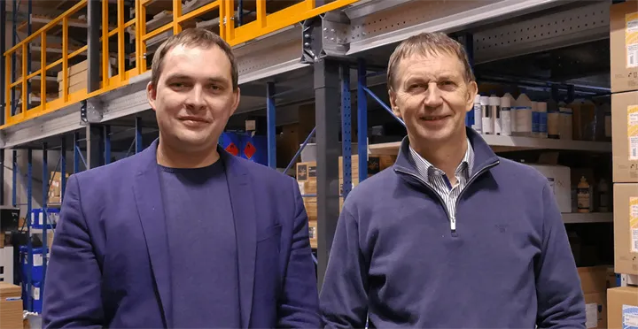 <p>Janis Zirnis, Business Development Manager och Guntis Kronbergs, Managing Director<br />
Starlett HQ i Lettland.</p>
