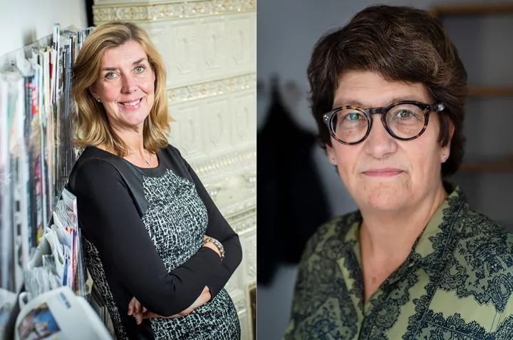 <p>Kerstin Neld, vd Sveriges Tidskrifter och Helle Klein, ordförande Sveriges Tidskrifter samt vd och chefredaktör Dagens Arbete.</p>
