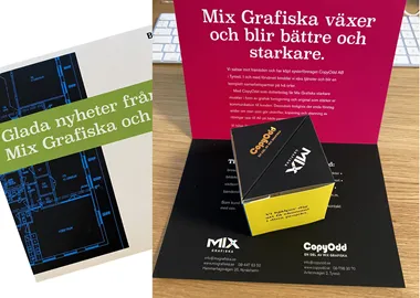 <p>I ett utskick berättar man om tryckerisamarbetet söder om Stockholm.</p>
