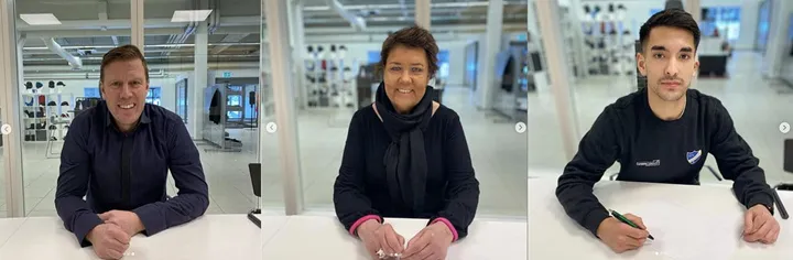 <p>På bilden syns Niklas Lindfors, Ann och Isse Burman. Bild: Company Lines Instagram.</p>
