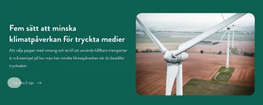 <p>Bild: Danagårdlithos nya kampanjsida för hållbara trycksaker.</p>
