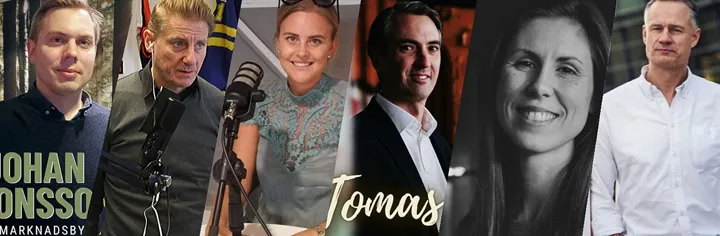 <p>Några av gästerna i Branschkollpodden under 2020.</p>
