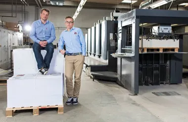 <p>Duon som startade Lasertryk skiljs nu åt när Anders Grønborg (till höger) lämnar bolaget. (Bild: Lasrtryk)</p>
