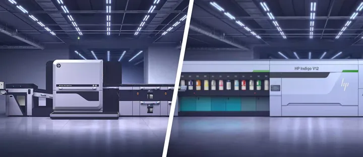 <p>HPs nya flaggskepp. Först generation 5 med HP Indigo 100K i spetsen och senare generation 6 där man ökar farten rejält med ett helt nytt tekniskt upplägg.</p>
