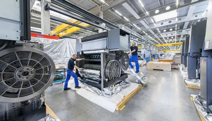 <p>Tillverkningen av de allra största offsetpressarna avslutas.</p>
