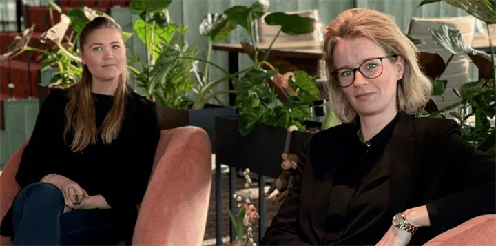 <p>Jasmine Jilltoft och Anna Pramborn som ska jobba på Scanlux nyetablerade kontor i Helsingborg.</p>
