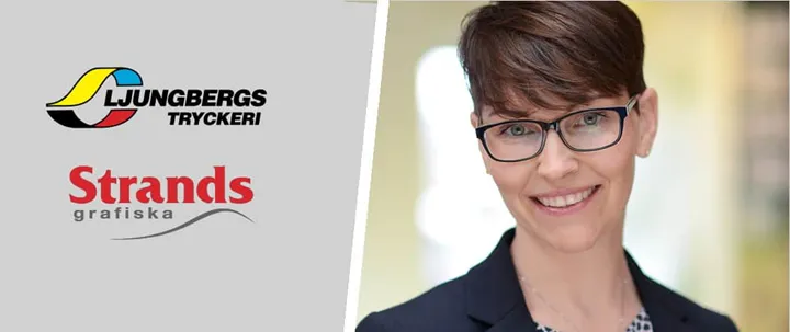 <p>Sofia Ljungberg är vd för Ljungbergs Tryckeri som driver Strands Grafiska vidare i Lindesberg.</p>
