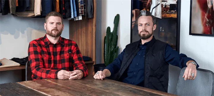 <p>Jonas Skommevik och Thomas Flinn som tillsammans grundat Depalma Workwear.</p>
