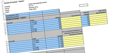 <p>Grafiska företag fyller ofta i stora priskorgar i samband med anbud i offentliga upphandlingar. Priserna blir snabbt gamla och tar orimligt mycket tid att fylla i.</p>
