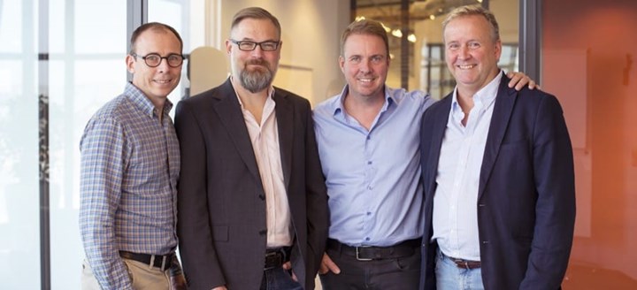 <p>Fredrik Bille, Klas Hedén, Niklas Bille, Christer Samuelsson (Foto: Niklas Maupoix)</p>
