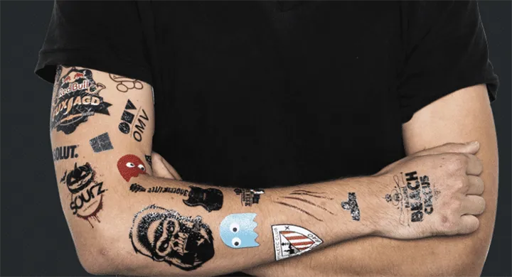 <p>Tatueringar som profilreklam?</p>
