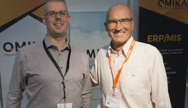 <p>Mathias Erlandsson, grundare av Omikai, tillsammans med Knut Grav som snart ska sälja Omikai i Norge.</p>
