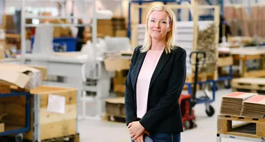 <p>Carina Olsson tillträdde som lagerchef på ÅJ Distribution i Augusti. (Bild: ÅJ)</p>
