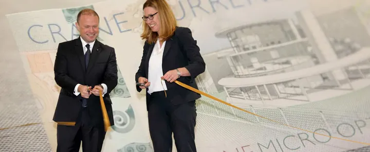 <p>Maltas Premiärminister invigde de nya tryckeriet på Malta tidigare i år.</p>
