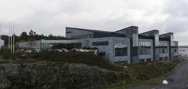 <p>Elanders huvudkontor i Mölnlycke.</p>
