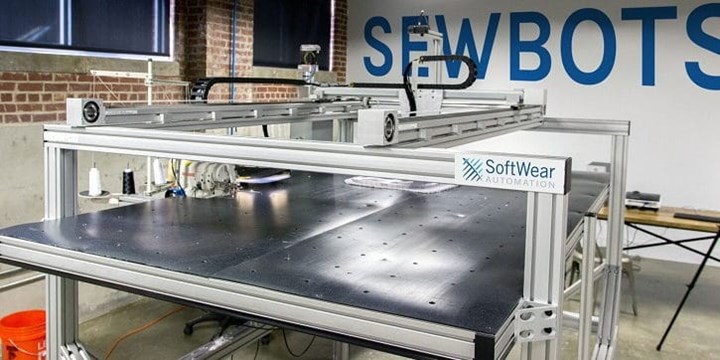 <p>Din nästa t-shirt sys av en robot. (Bild: softwearautomation.com)</p>
