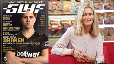 <p>Omslaget till första numret, samt förlagsdirektör Marika Bark. (Bild: Egmont)</p>
