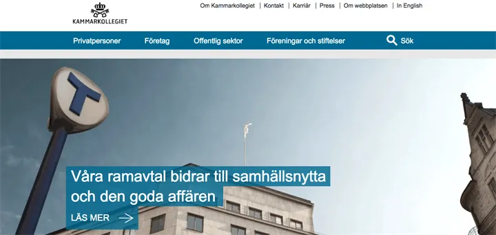 <p>Kammarkollegiet/Statens Inköpscentral har kommit med tilldelningsbeslut i tryckeriupphandling. (Bild: skärmdump kammarkollegiet.se)</p>
